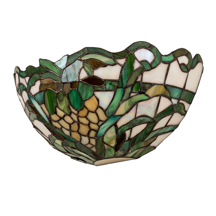 Multicolor Glass Pineapple Design Wall Sconce