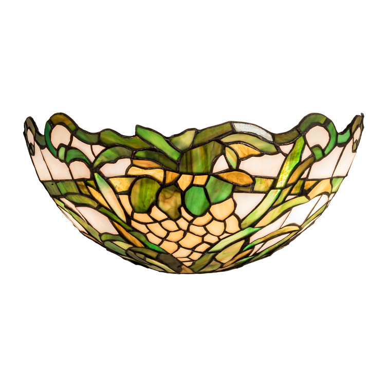 Multicolor Glass Pineapple Design Wall Sconce