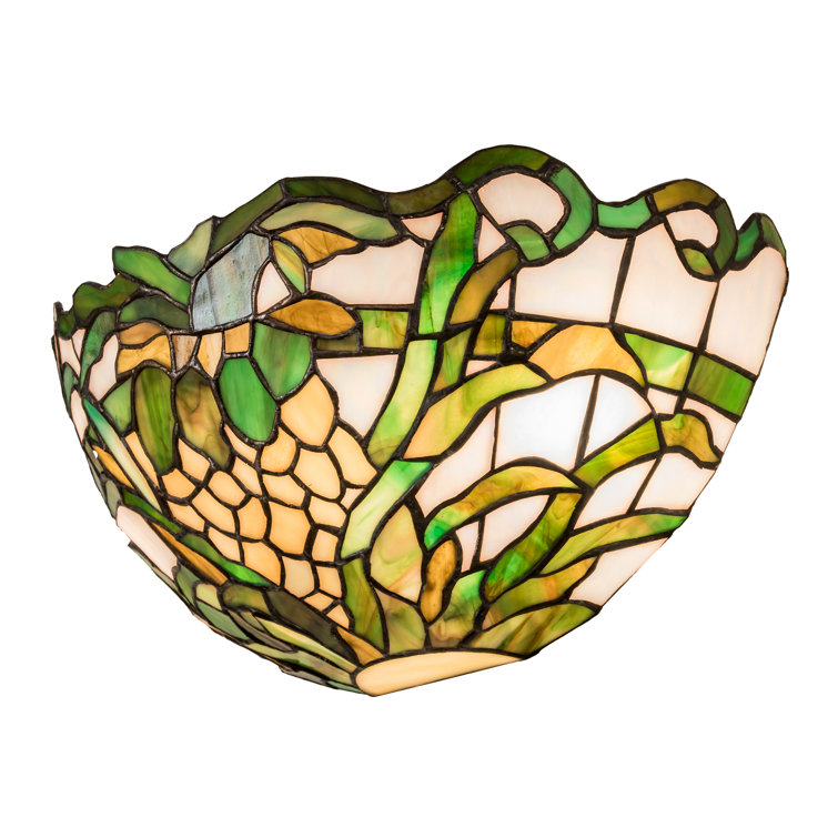 Multicolor Glass Pineapple Design Wall Sconce