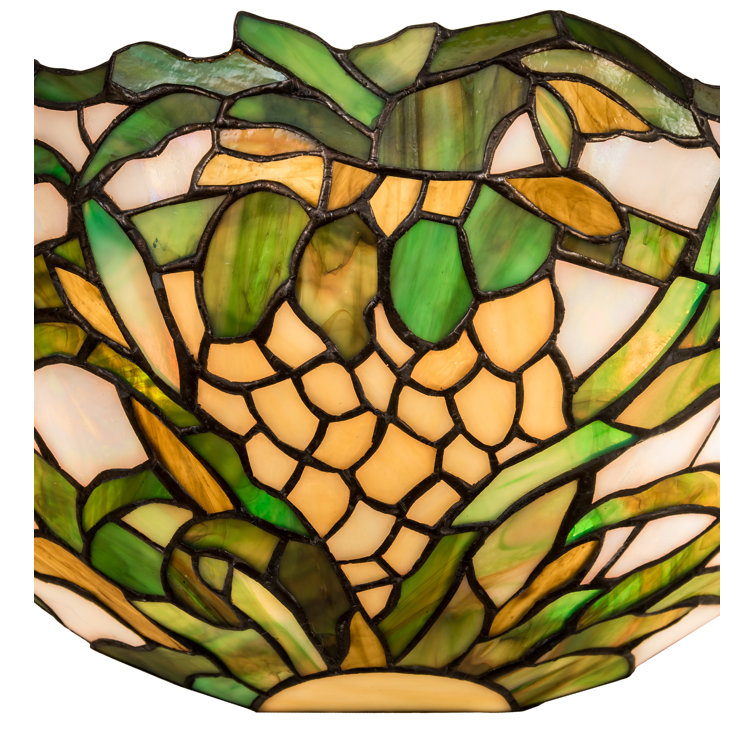 Multicolor Glass Pineapple Design Wall Sconce