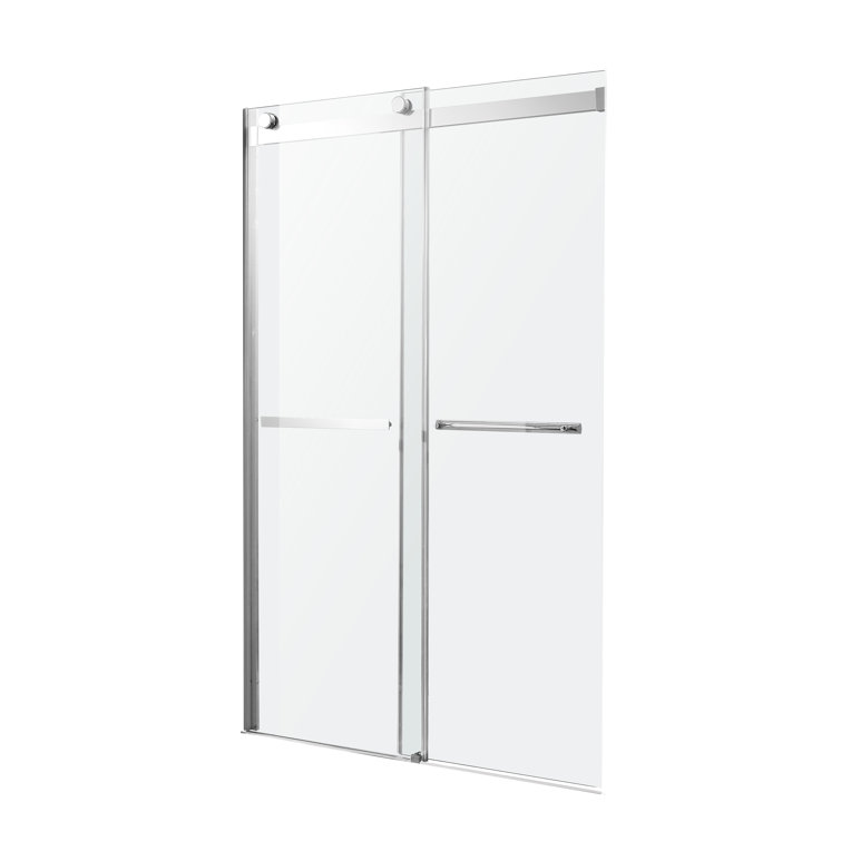 Kahn 48" x 76" Frameless Sliding Shower Door in Polished Chrome