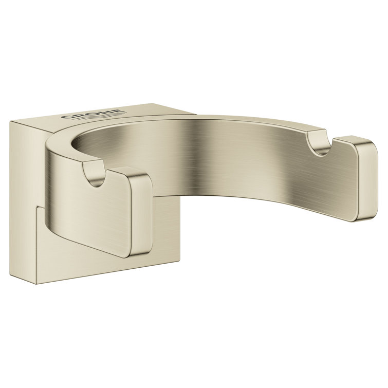 Brushed Nickel Modern Double Wall Mounted Robe Hook
