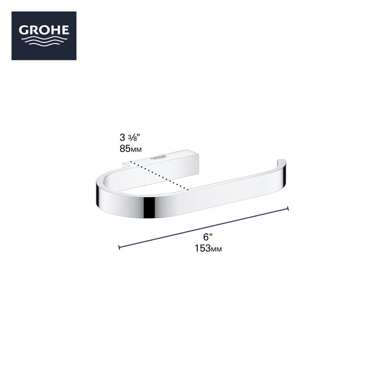 StarLight Chrome Modern Wall Mount Toilet Paper Holder