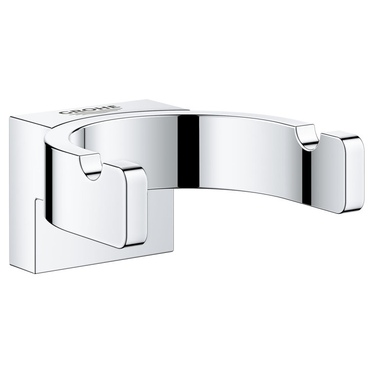 Chrome Wall Mounted Double Robe Hook
