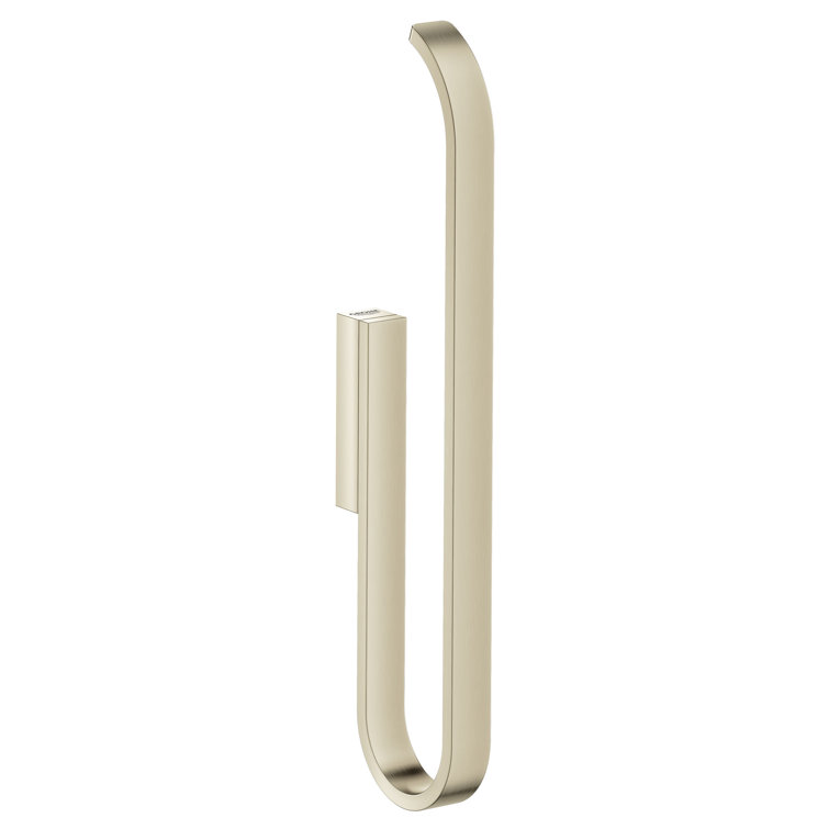 Brushed Nickel Vertical Wall Mount Toilet Paper Holder
