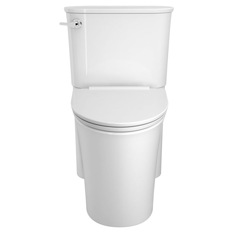 White Elongated Two-Piece High Efficiency Toilet with Seat