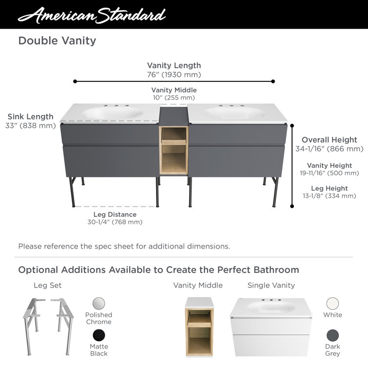 Studio S 33" White Wall-Mounted Single Bathroom Vanity