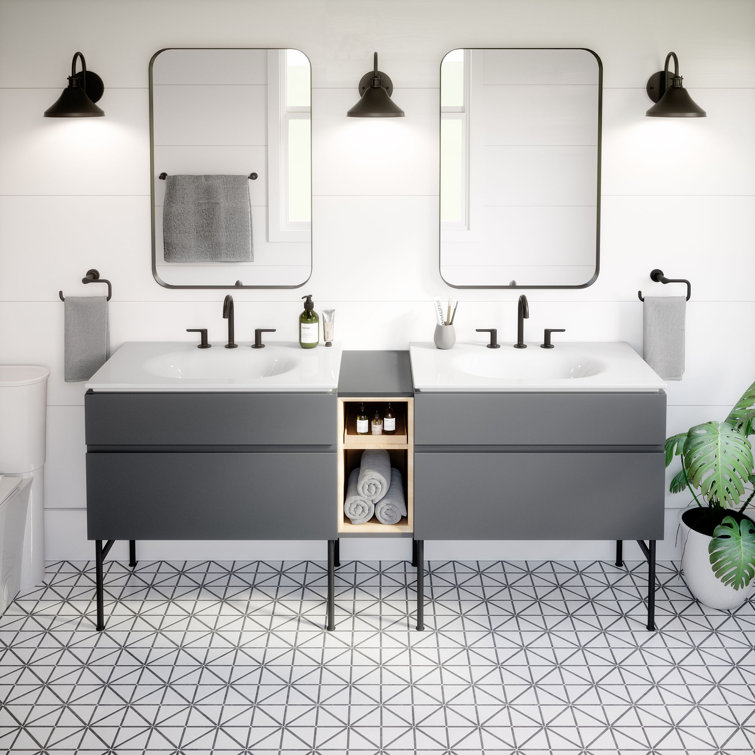 Matte Black Metal Vanity Leg Set for Studio S Vanities