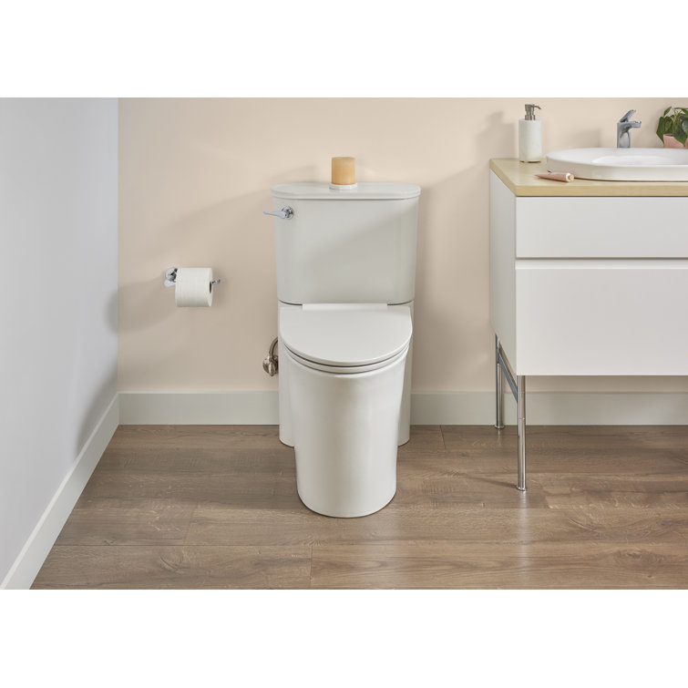 White Ceramic Minimalist Toilet Tank with Chrome Lever