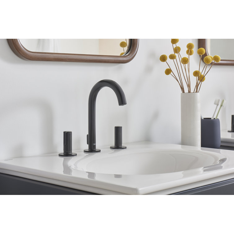 Studio S 24-Inch White Ceramic Rectangular Bathroom Sink with Overflow