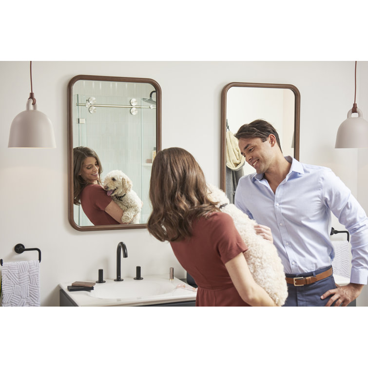 Studio S 24-Inch White Ceramic Rectangular Bathroom Sink with Overflow