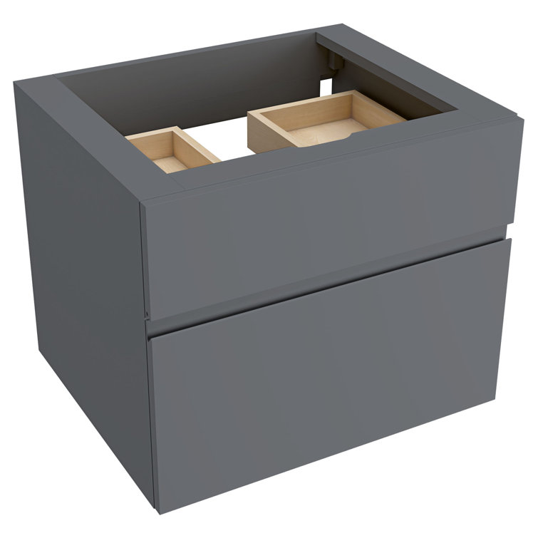 Studio S 24" Dark Gray Wall Mounted Single Bathroom Vanity