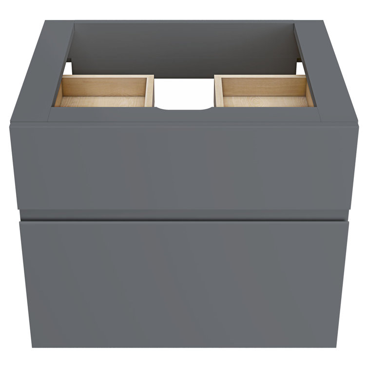 Studio S 24" Dark Gray Wall Mounted Single Bathroom Vanity