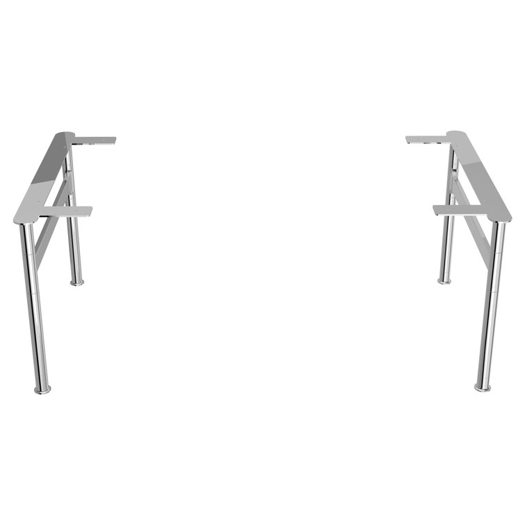 Polished Chrome Freestanding Vanity Leg Set