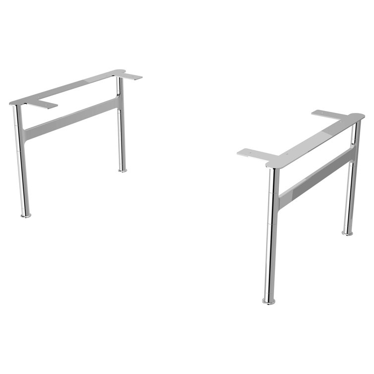 Polished Chrome Freestanding Vanity Leg Set
