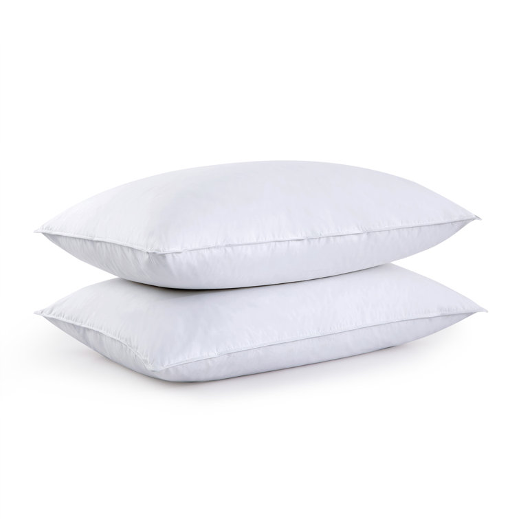 Queen White Cotton Down Blend Pillow