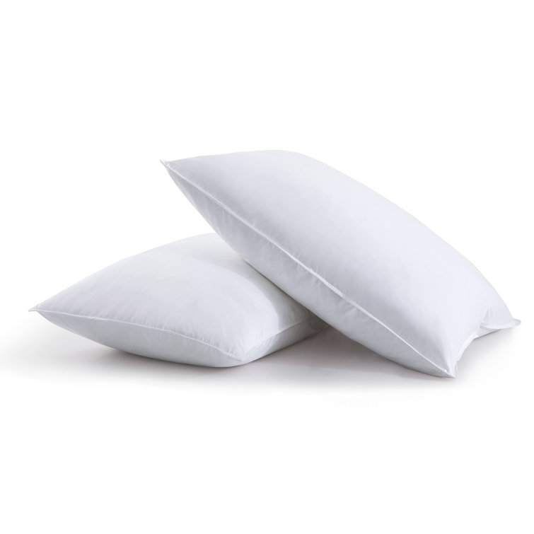 Queen White Cotton Down Blend Pillow