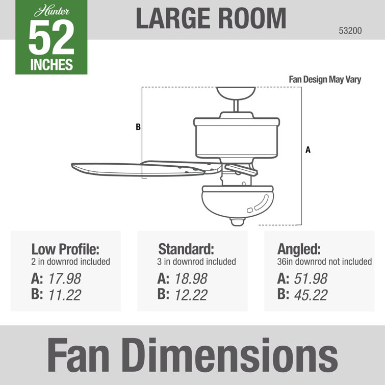 52'' Cocoa Bronze 5-Blade Ceiling Fan with Light Kit