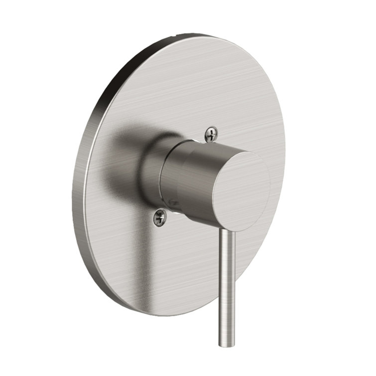Satin Nickel Wall Mounted Single Handle Shower Faucet