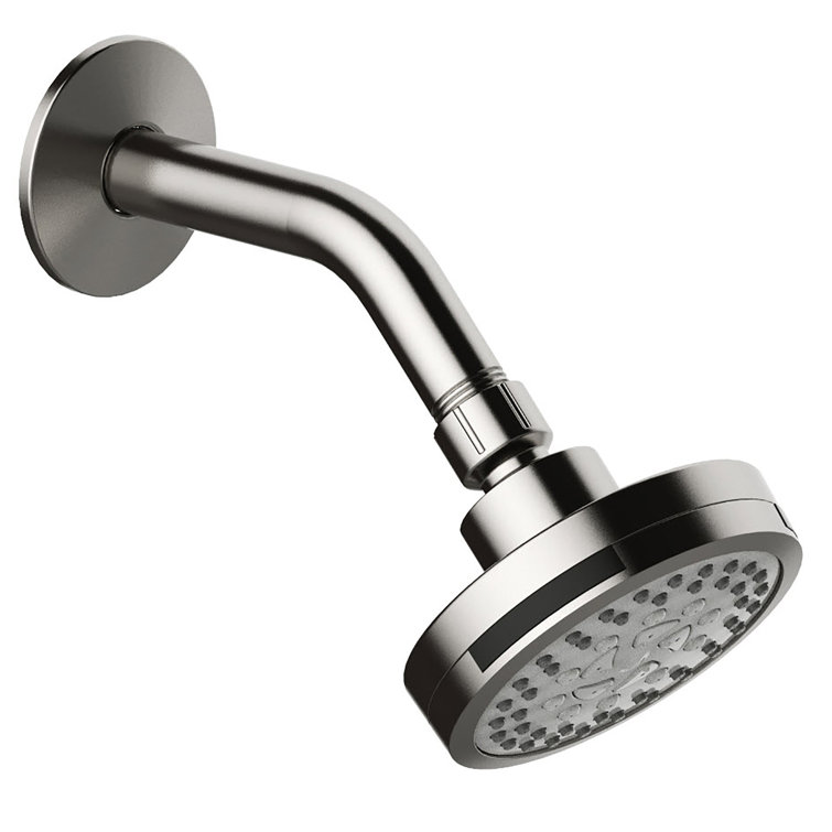 Satin Nickel Wall Mounted Single Handle Shower Faucet
