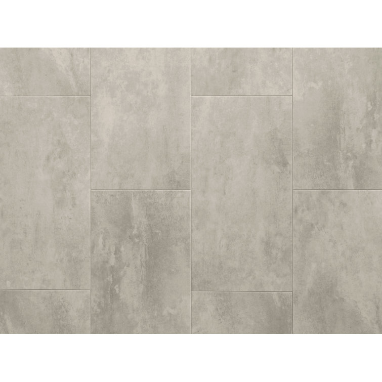 Titanium Beveled Click-Lock Stone Look Vinyl Tile