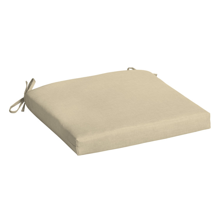 Tan Leala Outdoor Adirondack Chair Cushion with Recycled Polyester Fill