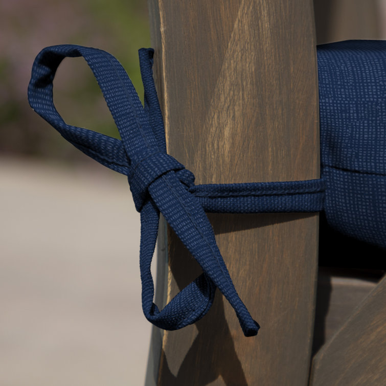 Sapphire Blue Leala 19" Square Outdoor Dining Chair Cushion