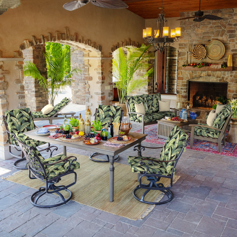 Onyx Cebu High Back Outdoor Dining Chair Cushion, Fade & Water Resistant