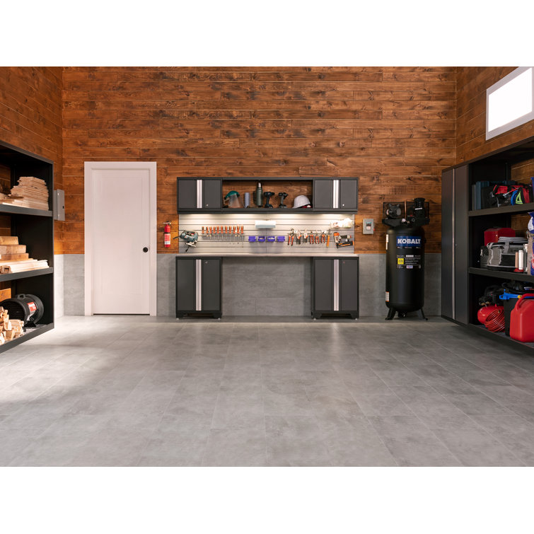Titanium Beveled Click-Lock Stone Look Vinyl Tile