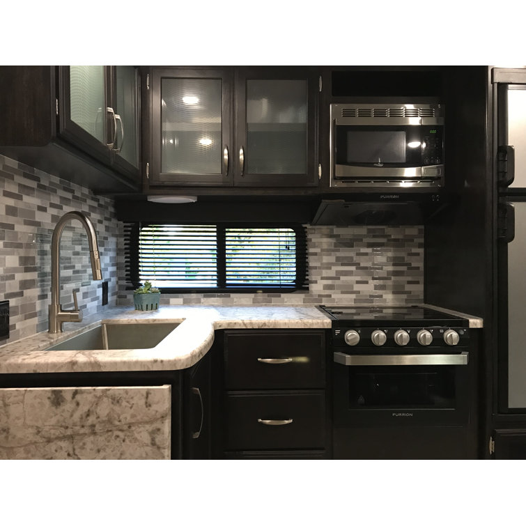 Gray PVC Peel and Stick Mosaic Wall Mural
