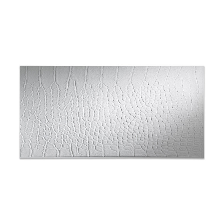 Matte White Decorative Vinyl 4' x 8' Wall Panel