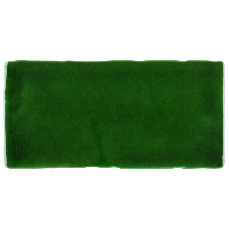 Viva Antic Verde 3" x 6" Green Ceramic Wall Tile