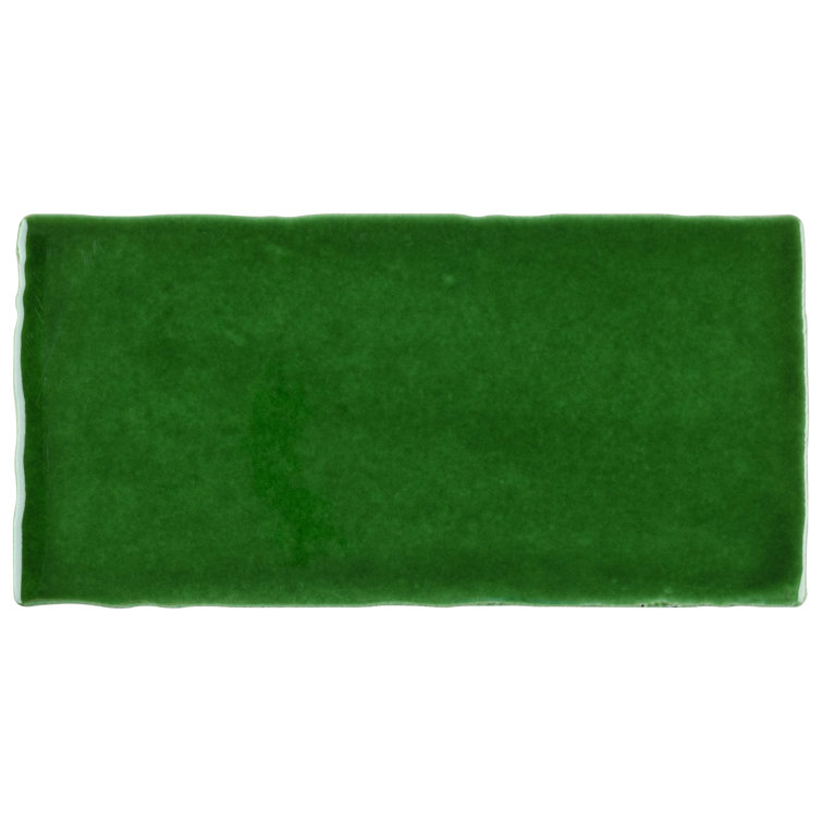 Viva Antic Verde 3" x 6" Green Ceramic Wall Tile