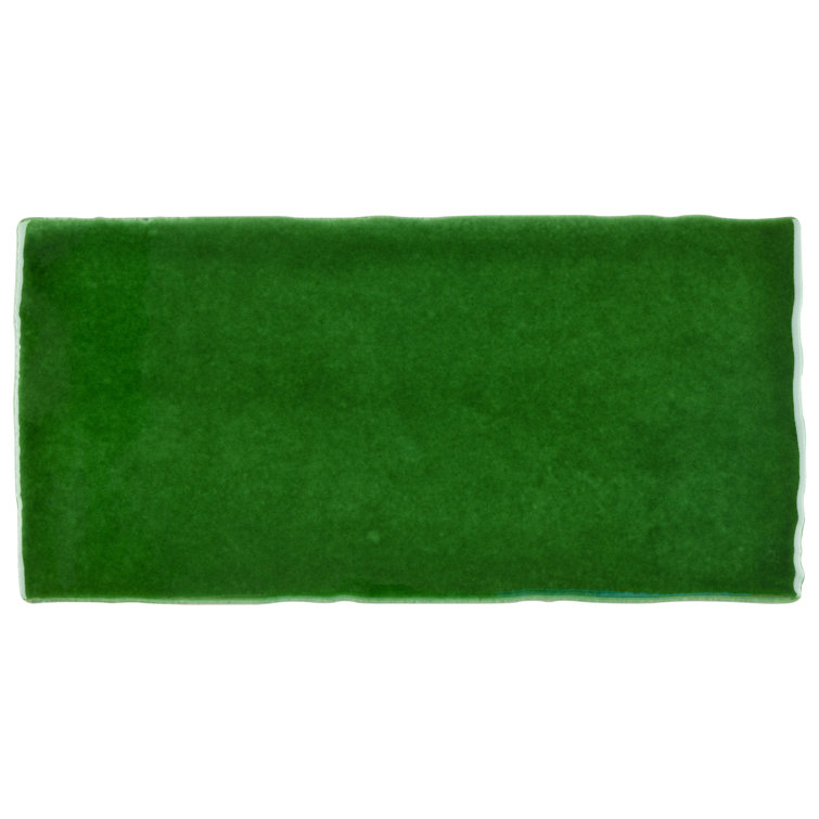 Viva Antic Verde 3" x 6" Green Ceramic Wall Tile