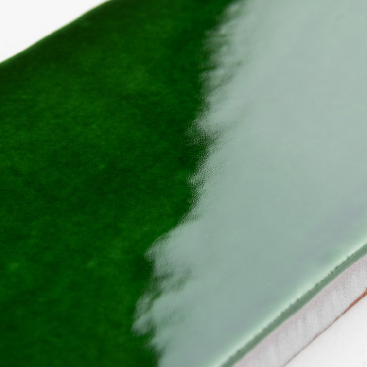 Viva Antic Verde 3" x 6" Green Ceramic Wall Tile