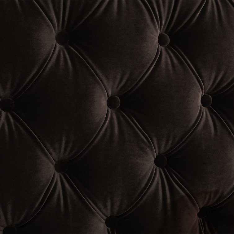 Arctic Blue Velvet Upholstered King Bed with Nailhead Trim