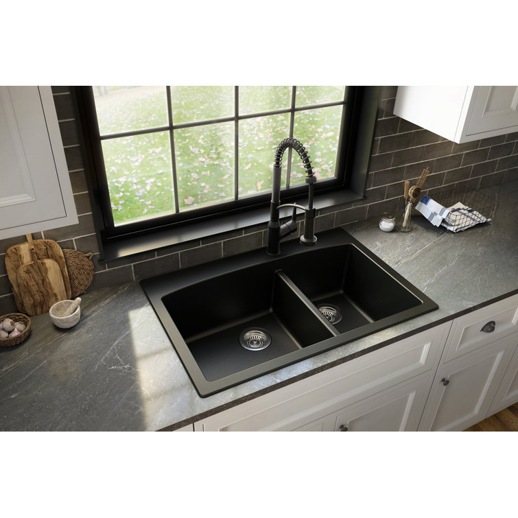 Matte Black Brass Pull-Down Sprayer Kitchen Faucet