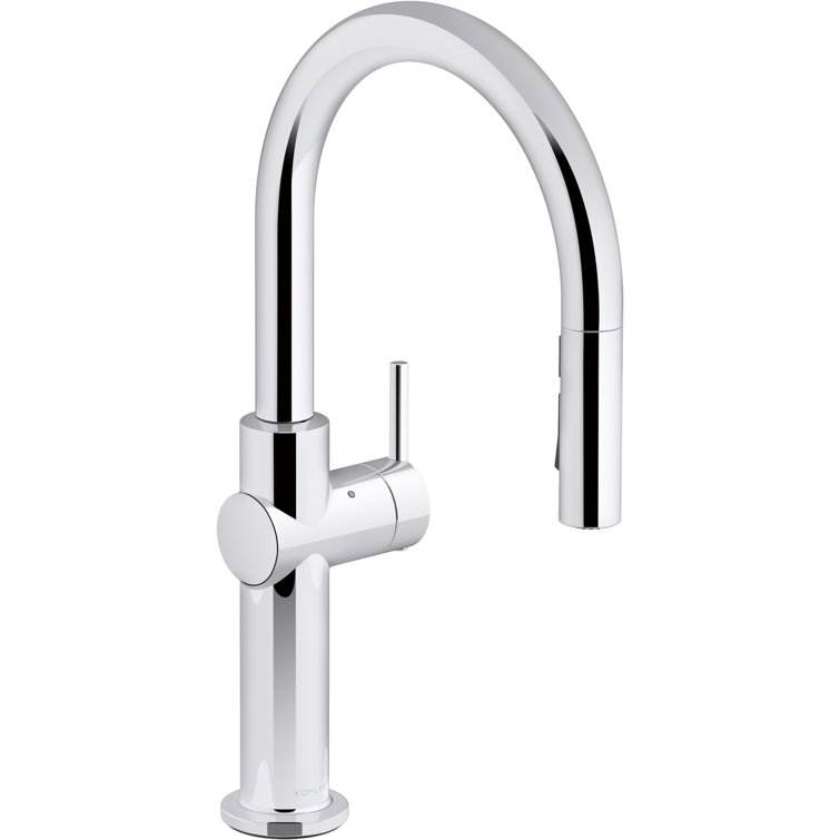 Polished Chrome Touchless Pull-Down Kitchen Faucet with Sprayhead