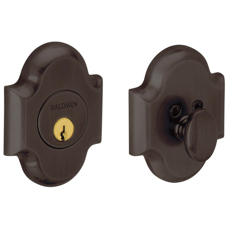 Venetian Bronze Arched Single Cylinder Deadbolt