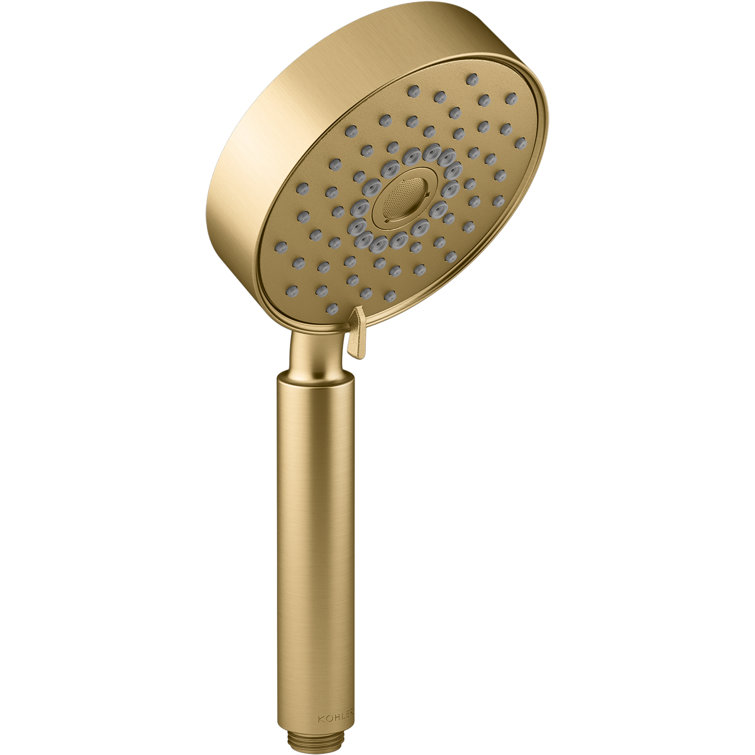 Vibrant Brushed Moderne Brass Multifunction Handheld Shower Head