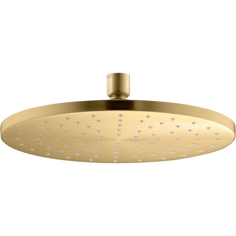 10'' Vibrant Moderne Brushed Gold Brass Rain Shower Head