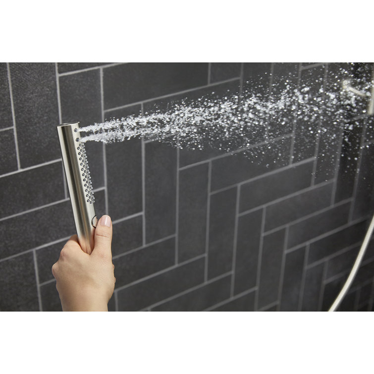 Vibrant Brushed Moderne Brass Handheld Wall Mounted Shower Head