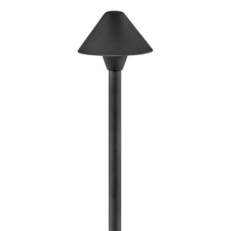 Black Aluminum LED Pathway Light with Cone Shade