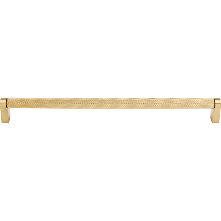 Honey Bronze Modern Industrial Bar Pull with Mounting Hardware