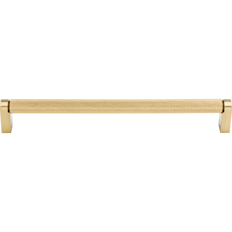Honey Bronze Modern Industrial Bar Pull with Mounting Hardware