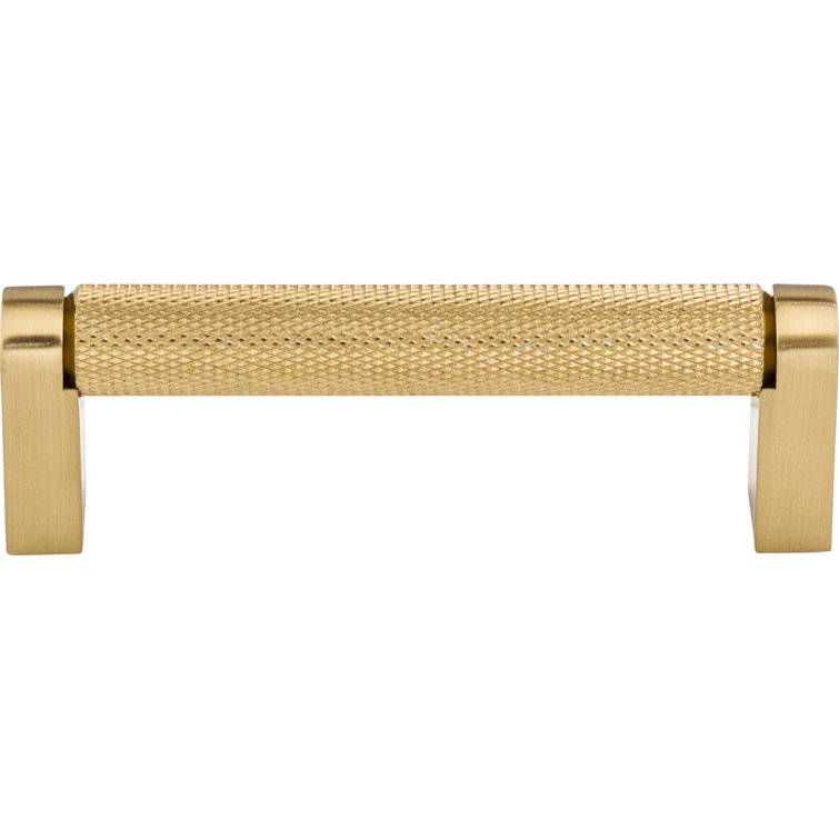 Honey Bronze Modern Industrial Bar Pull with Mounting Hardware