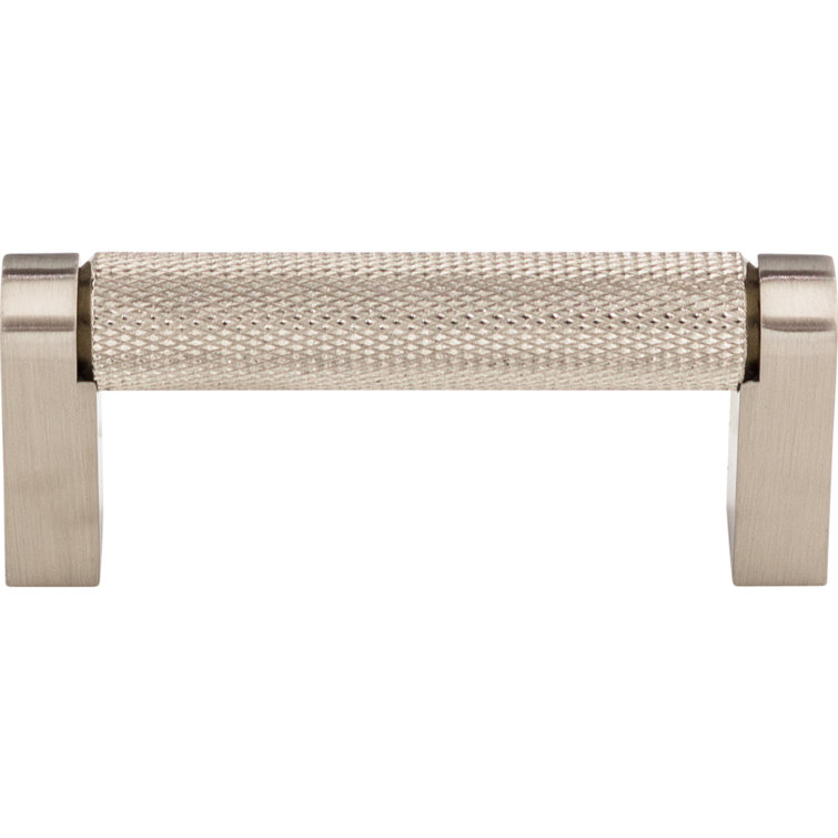 Brushed Nickel 3" Modern Industrial Bar Pull Handle