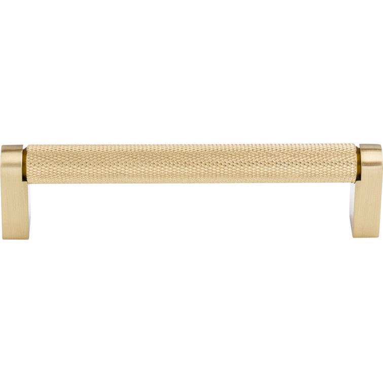 Honey Bronze Modern Industrial Bar Pull with Mounting Hardware