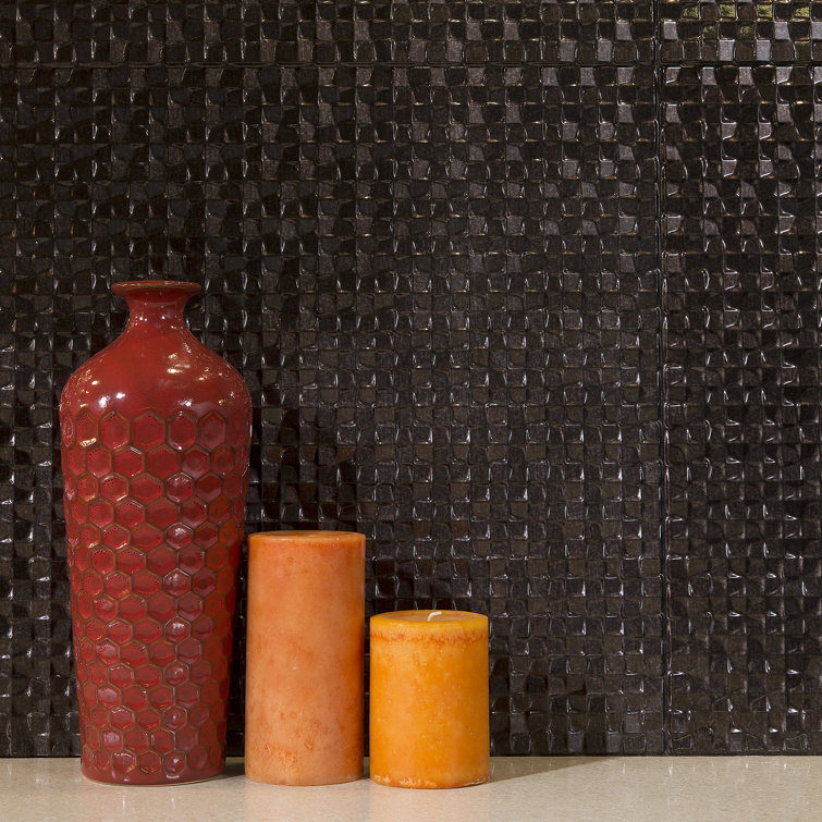 Smoked Pewter Vinyl 18in x 24in Textured Backsplash Panel