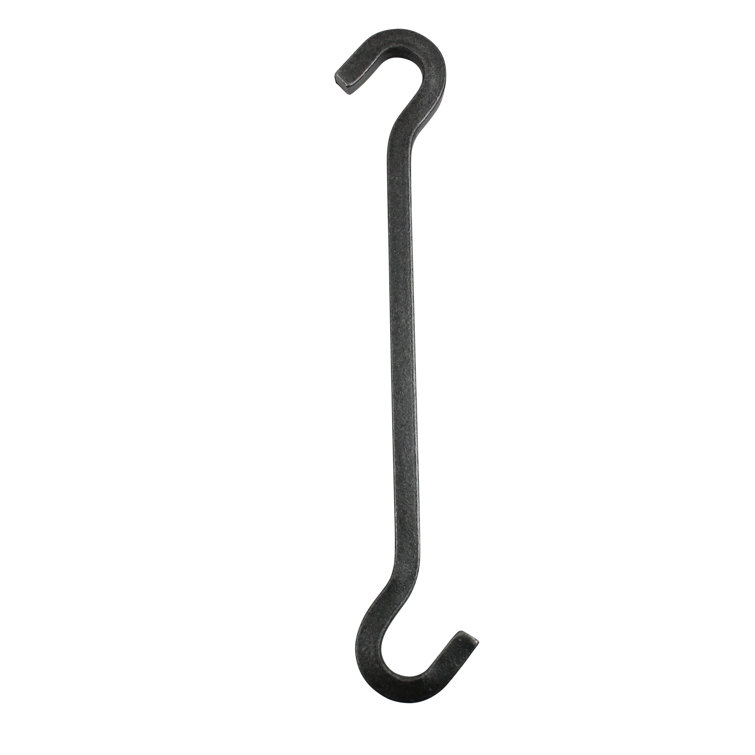 Handcrafted 10-Inch Hammered Steel Extension Hook